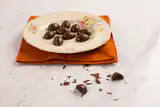 Ovinhos de chocolate com ganache de limão-siciliano