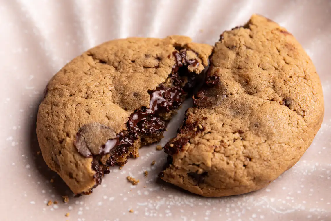 variação de montagem: foto fechada no cookie