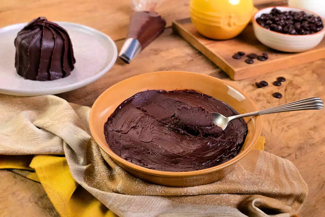 Cobertura de bolo (ganache)