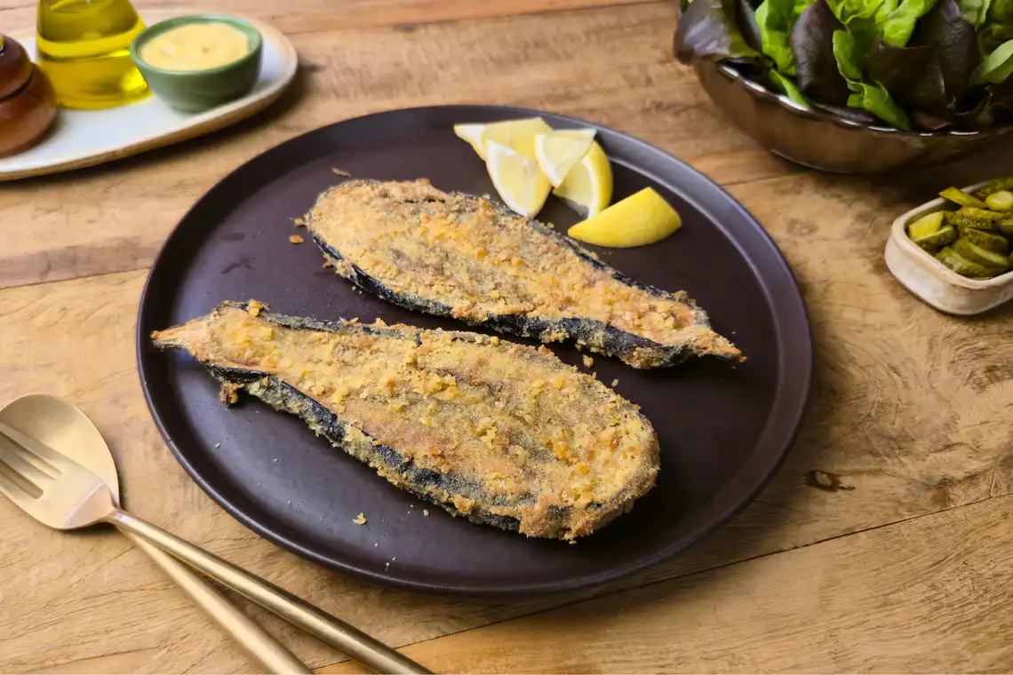 Berinjela à milanesa na Air Fryer da Rita Lobo