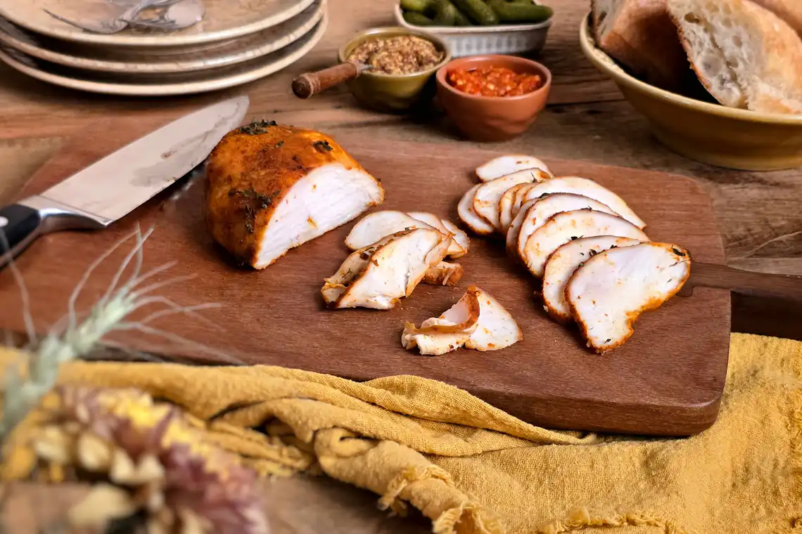 Frango para sanduíche na Air Fryer da Rita Lobo