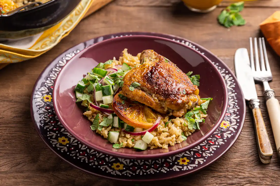 variação de montagem: close prato montado