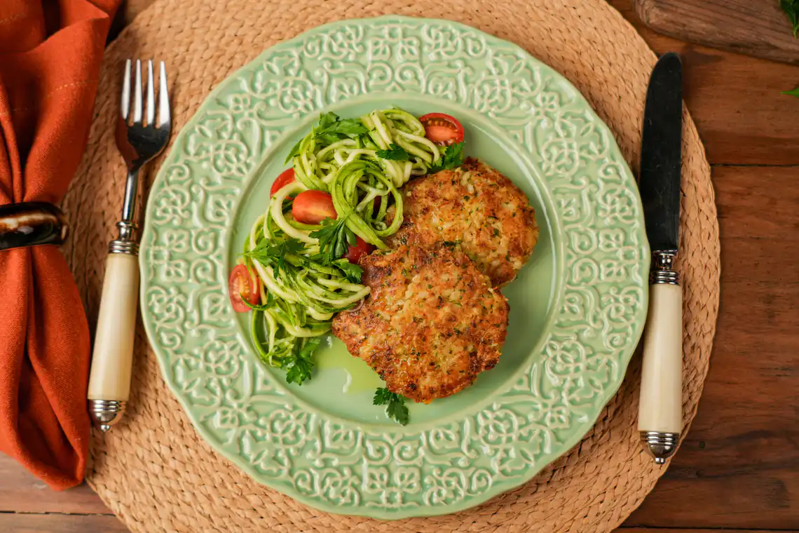 Bolinho de risoto salteado (reaproveitamento)