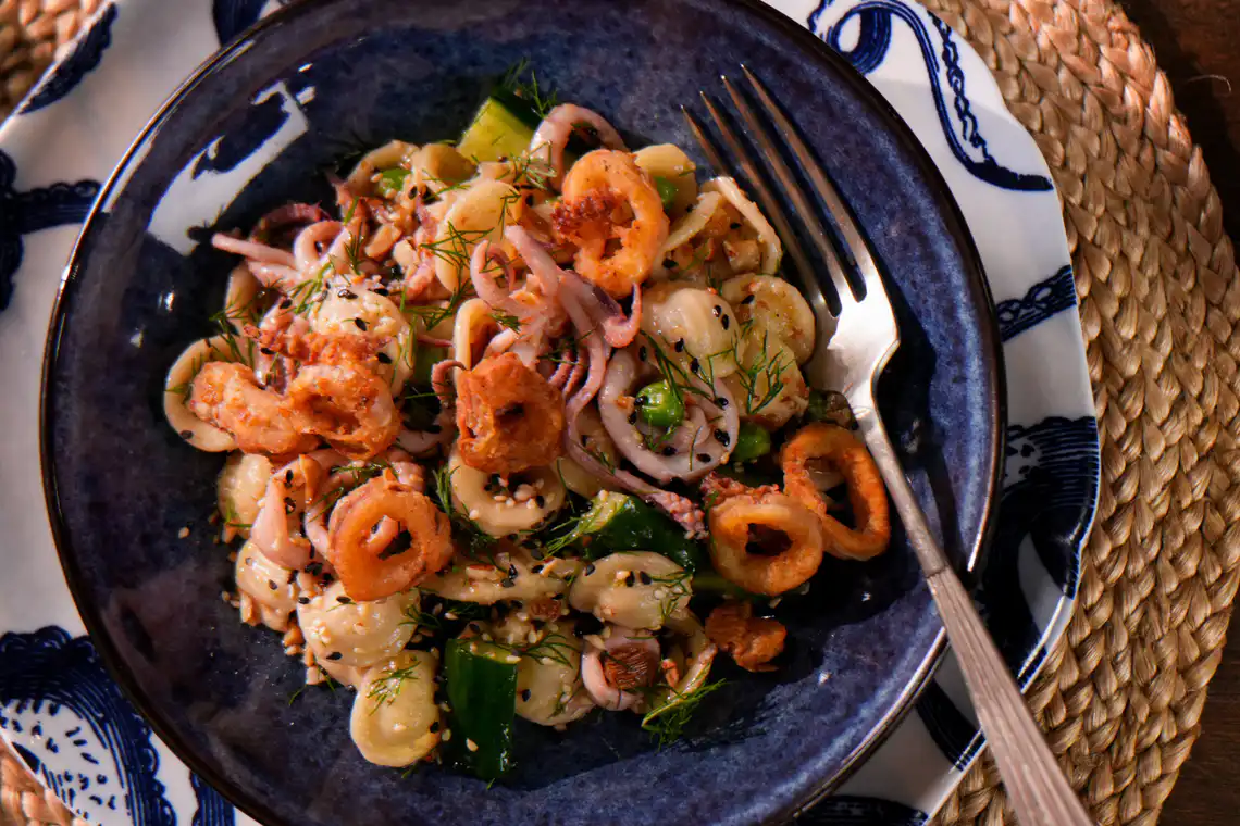 variação de prato montado close 