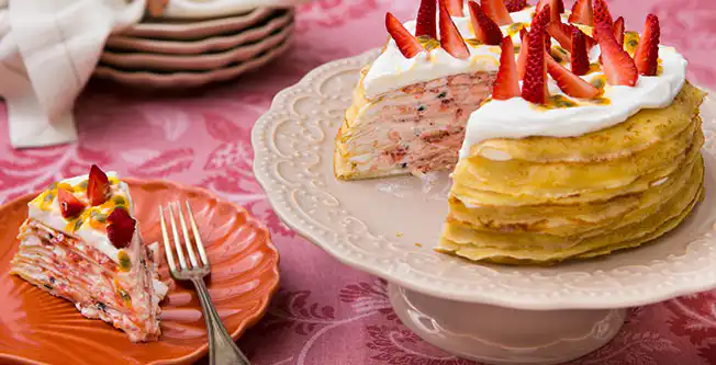 Sobremesas com morango = mais cor e sabor!