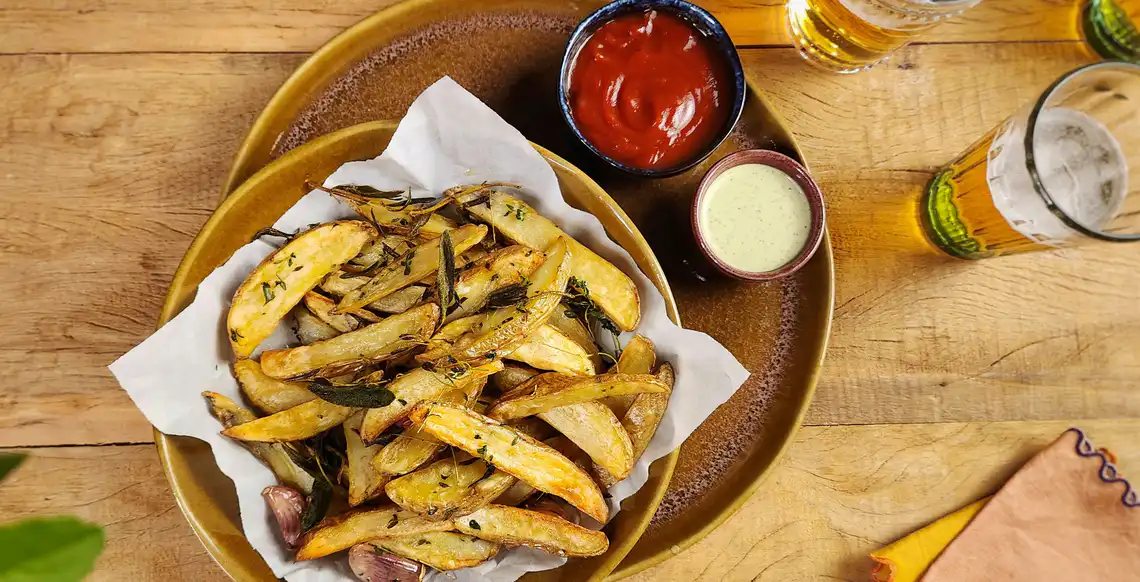 Batata rústica na Air Fryer