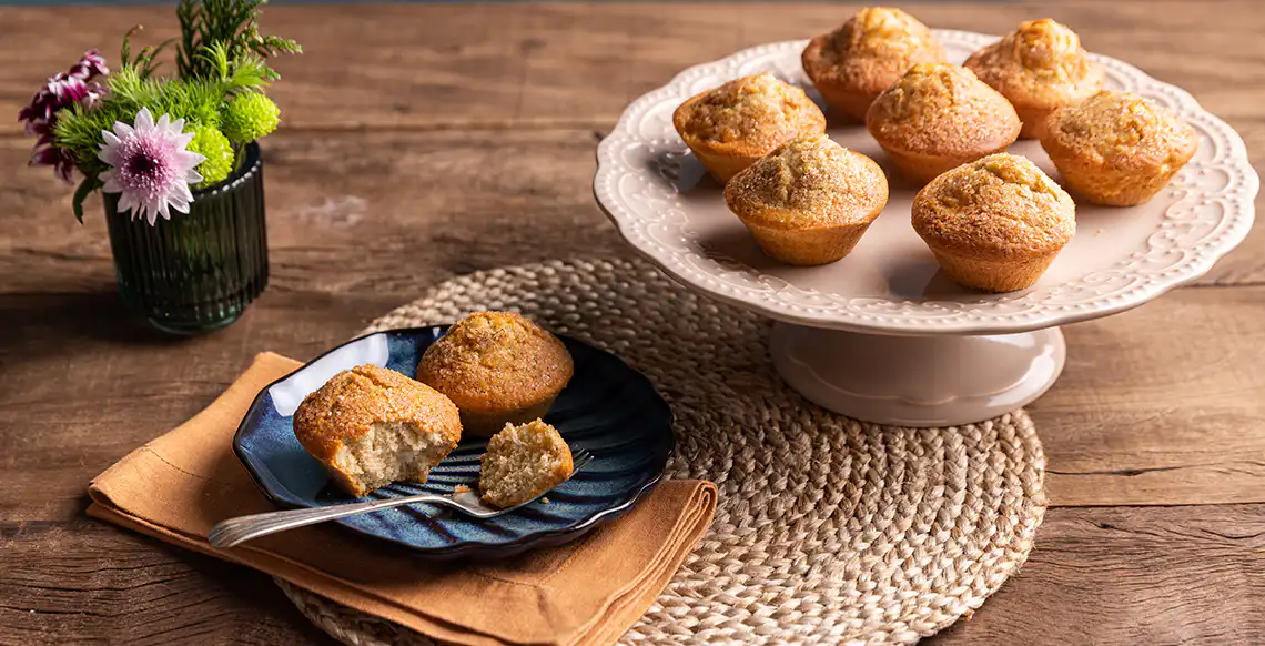 Muffin de banana na Air Fryer Oven