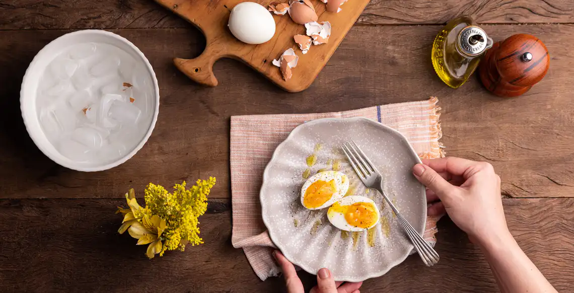 Ovo cozido na Air Fryer