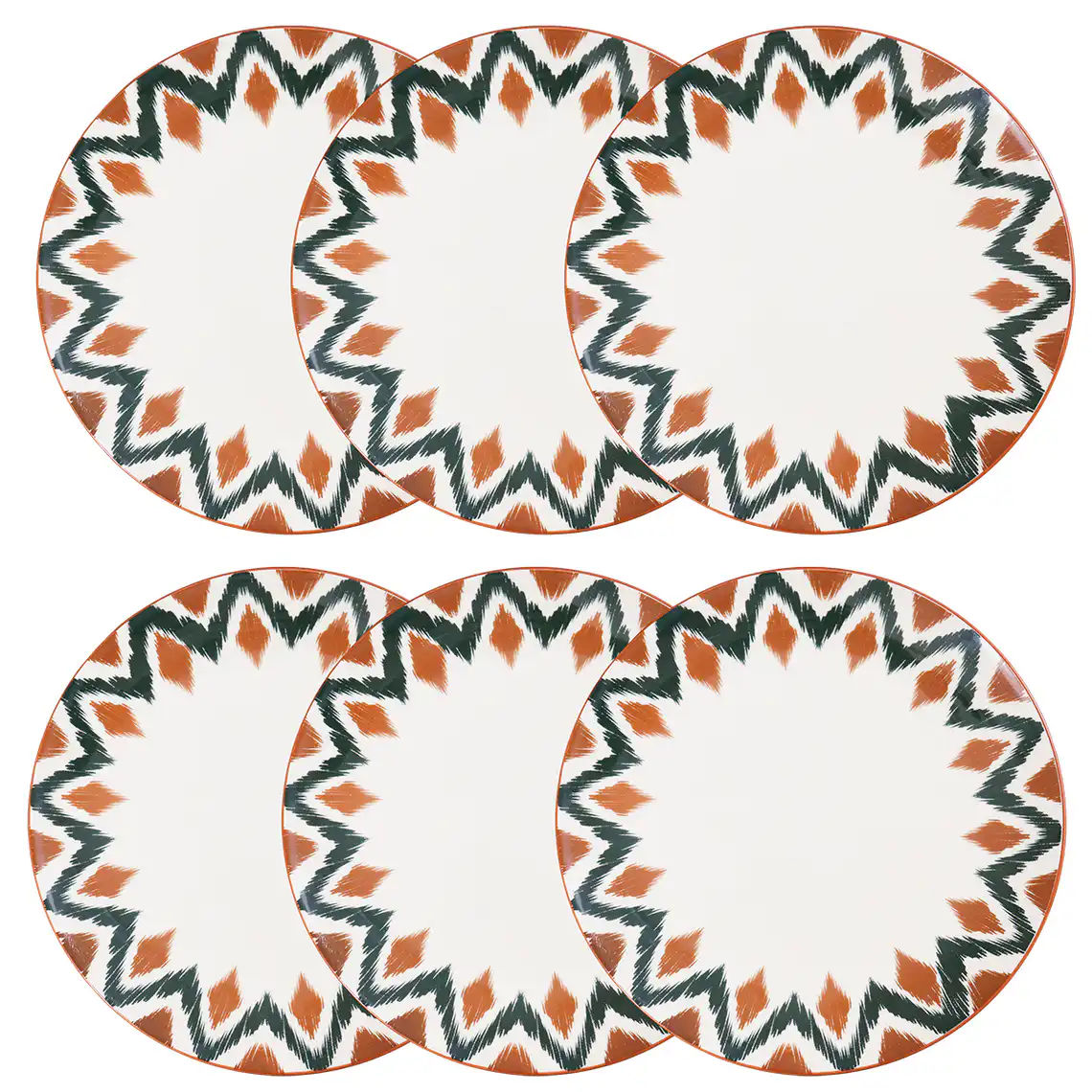Jogo de 6 Pratos Rasos 26 cm Unni Boho