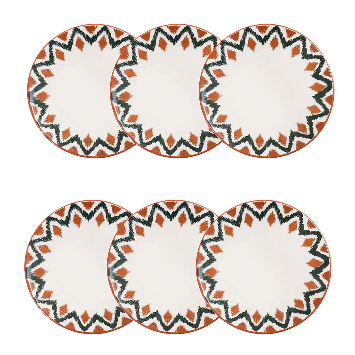 Jogo de 6 Pratos Fundos 20,5 cm Unni Boho