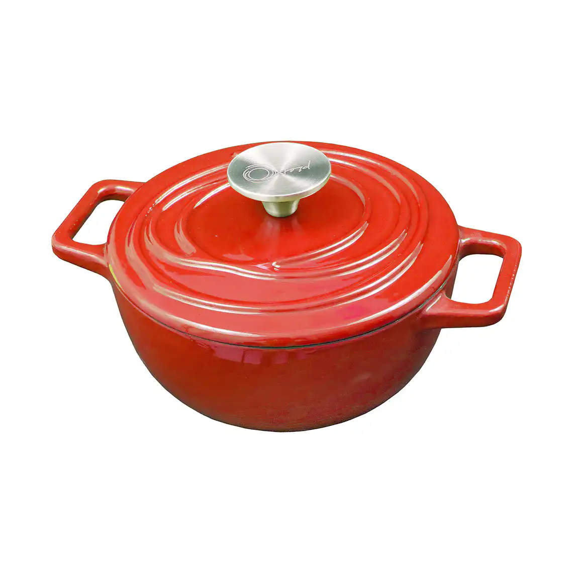 Caçarola de Ferro Fundido Esmaltado Aroma 22 cm Vermelho