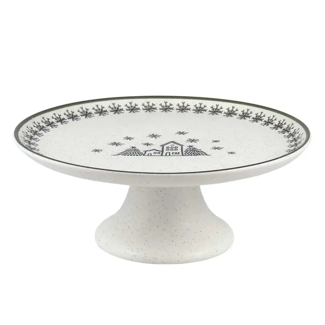 Boleira Flat 26 cm Vilarejo de Natal