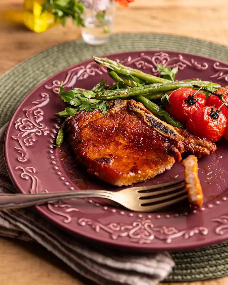 RECEITA: Bisteca com vagem e tomate na Air Fryer 