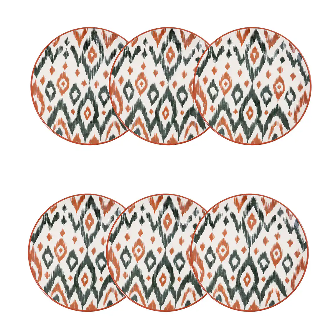 Jogo de 6 Pratos de Sobremesa 20 cm Unni Boho