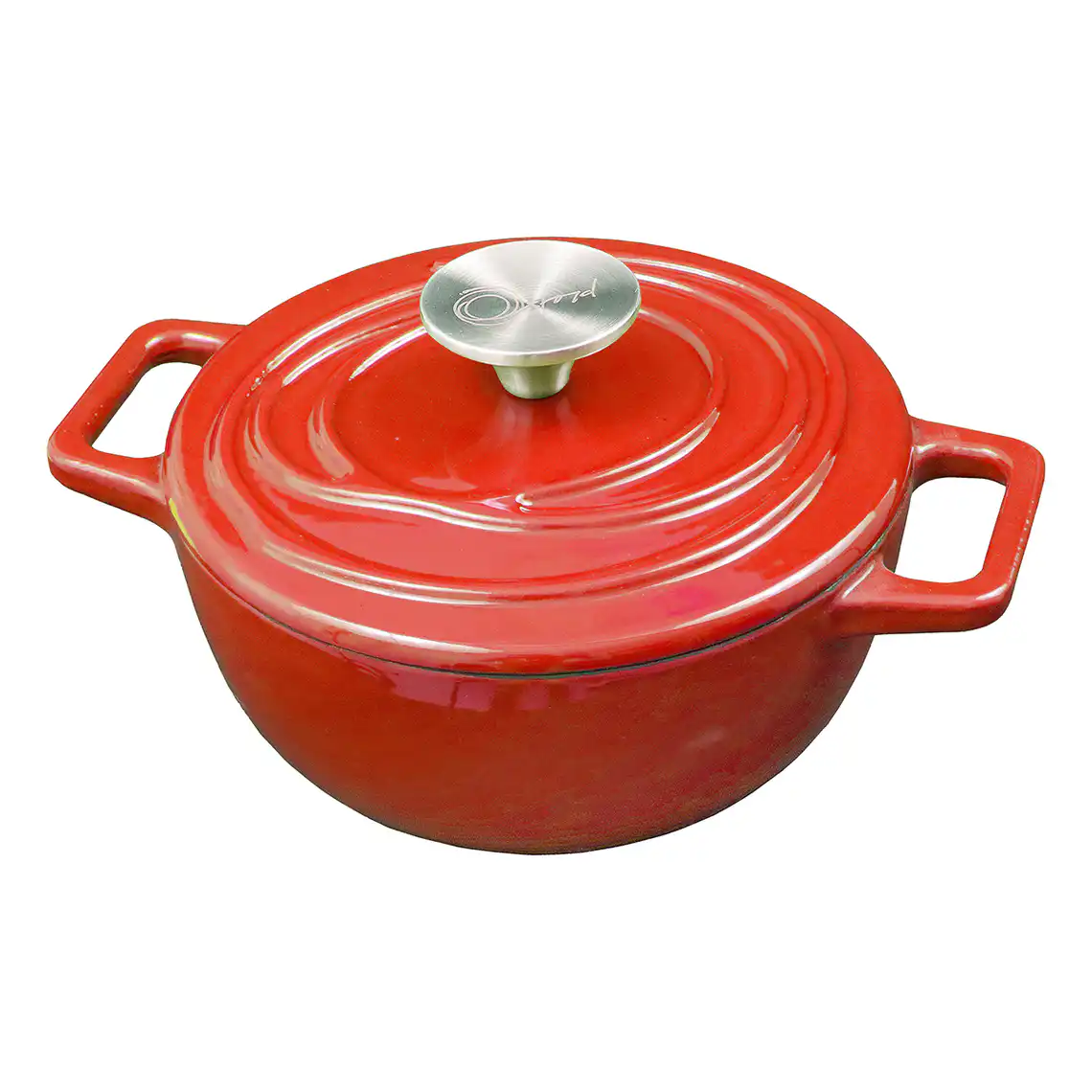 Caçarola de Ferro Fundido Esmaltado Aroma 24 cm Vermelho