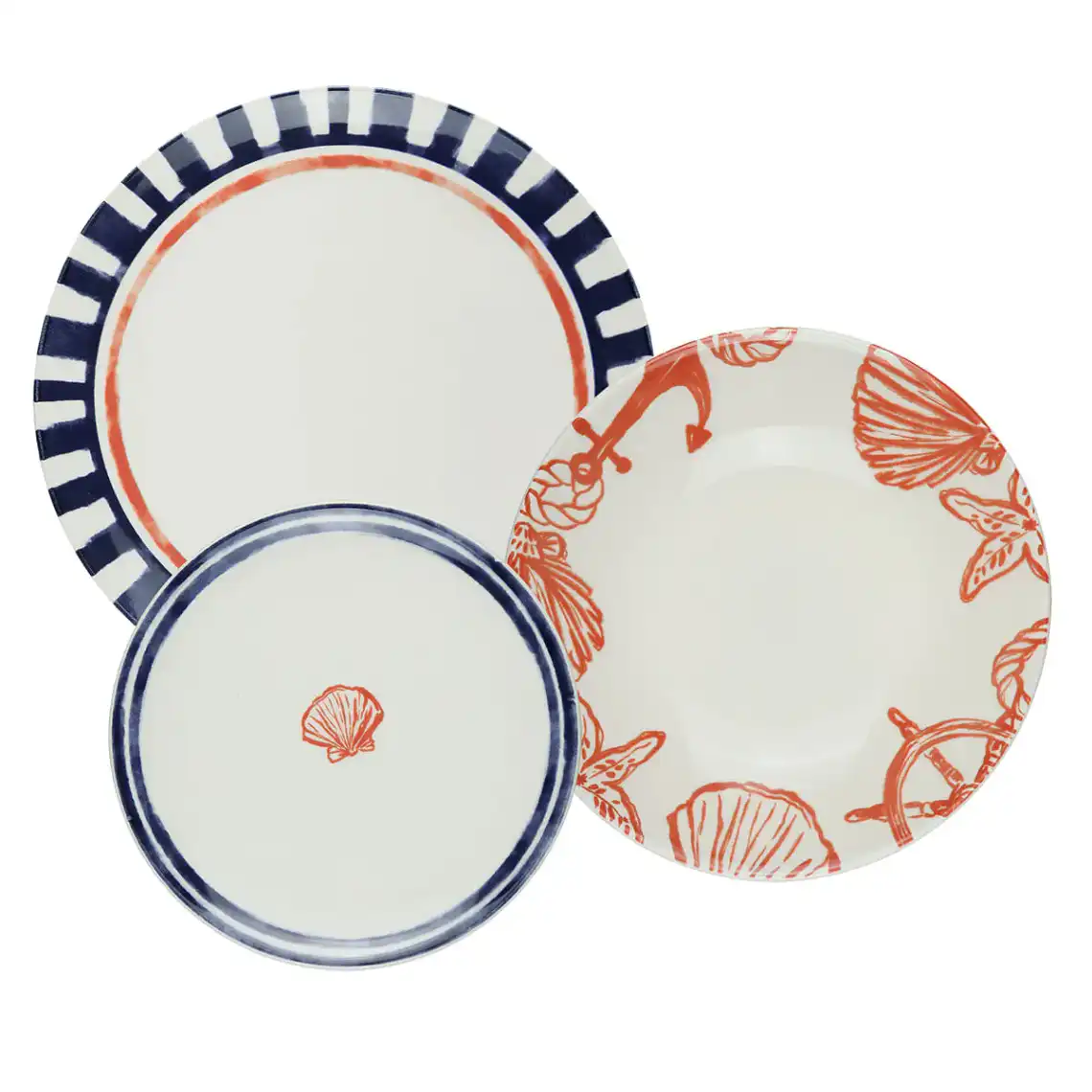 Jogo de Pratos 18 peças Unni Maré